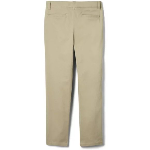 French Toast Girls Adjustable Waist Straight Leg Pants - 20.5 Plus - Khaki - NWT - Picture 2 of 3